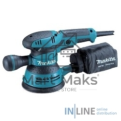 Шлифовальная машина Makita BO5041 ЭШМ,300Вт,ф125мм,4000-12000об\м,ампл-2.8мм,1.4кг,кор,п\сборник,доп.рукоятка