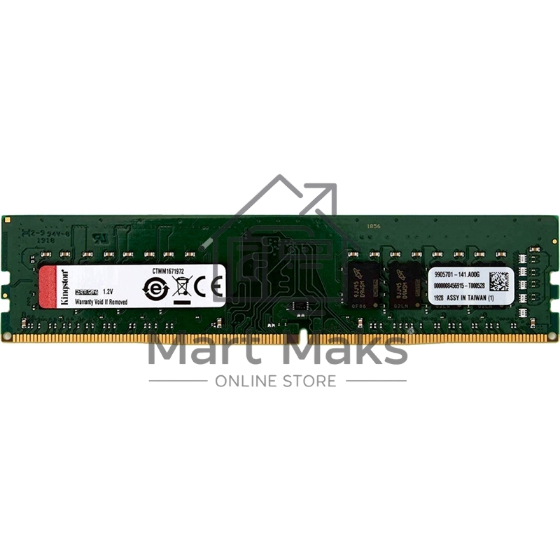 Оперативная память Kingston ValueRAM, DDR4, 32Gb (1x32Gb), 3200MHz, CL22, DIMM