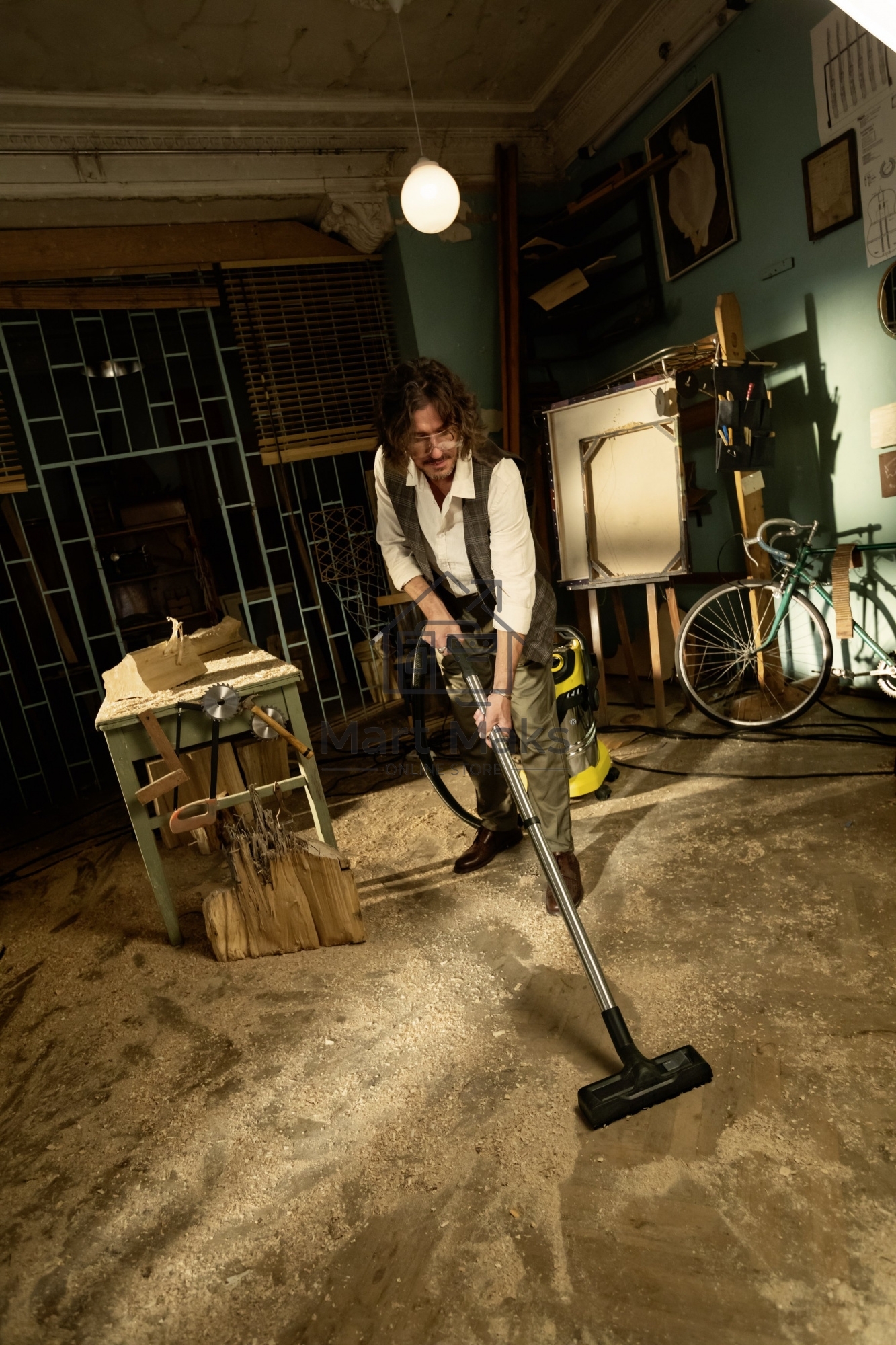 Строительный пылесос Karcher WD 6 P S V-30/6/22/T желтый, 1300 Вт, уборка сухая/сбор воды, пылесборник мешок/контейнер, 30 л
