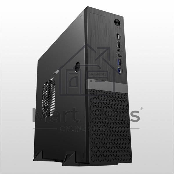 Компьютерный корпус Foxline FL-211-TFX300S с блоком питания 300Вт, mATX case, black, w/PSU TFX 300W, w/2xUSB2.0+2xUSB3.0, w/pwr cord, w/ 8cm FAN