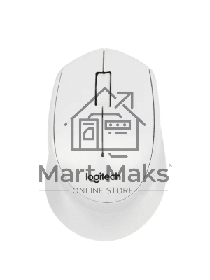 Мышь беспроводная Logitech M330 SILENT PLUS белый, 1000 dpi, радиоканал, USB, кнопки - 3