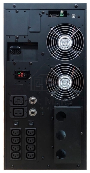Источник бесперебойного питания Powercom MACAN, On-Line, 6000VA / 6000W, Tower, IEC, LCD, Serial+USB, SmartSlot, подкл. доп. батарей