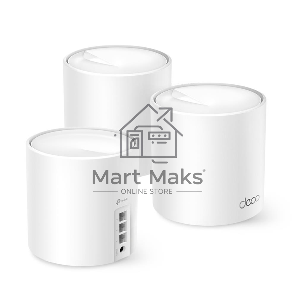 Бесшовный Mesh роутер TP-Link Deco X50(3-Pack) AX3000 10/100/1000BASE-TX (упак.:3шт)