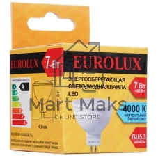 Лампа светодиодная EUROLUX LL-E-MR16-7W-230-2,7K-GU5.3