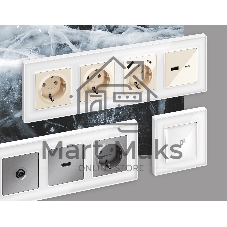 Рамка ALFA Arctic (Белый Стекло органическое) 4-ая AF580104