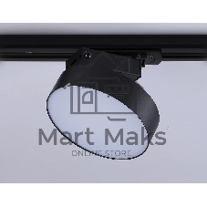 Трековый однофазный светодиодный светильник Ambrella light GL6842 BK черный LED 15W 4200K D115*80