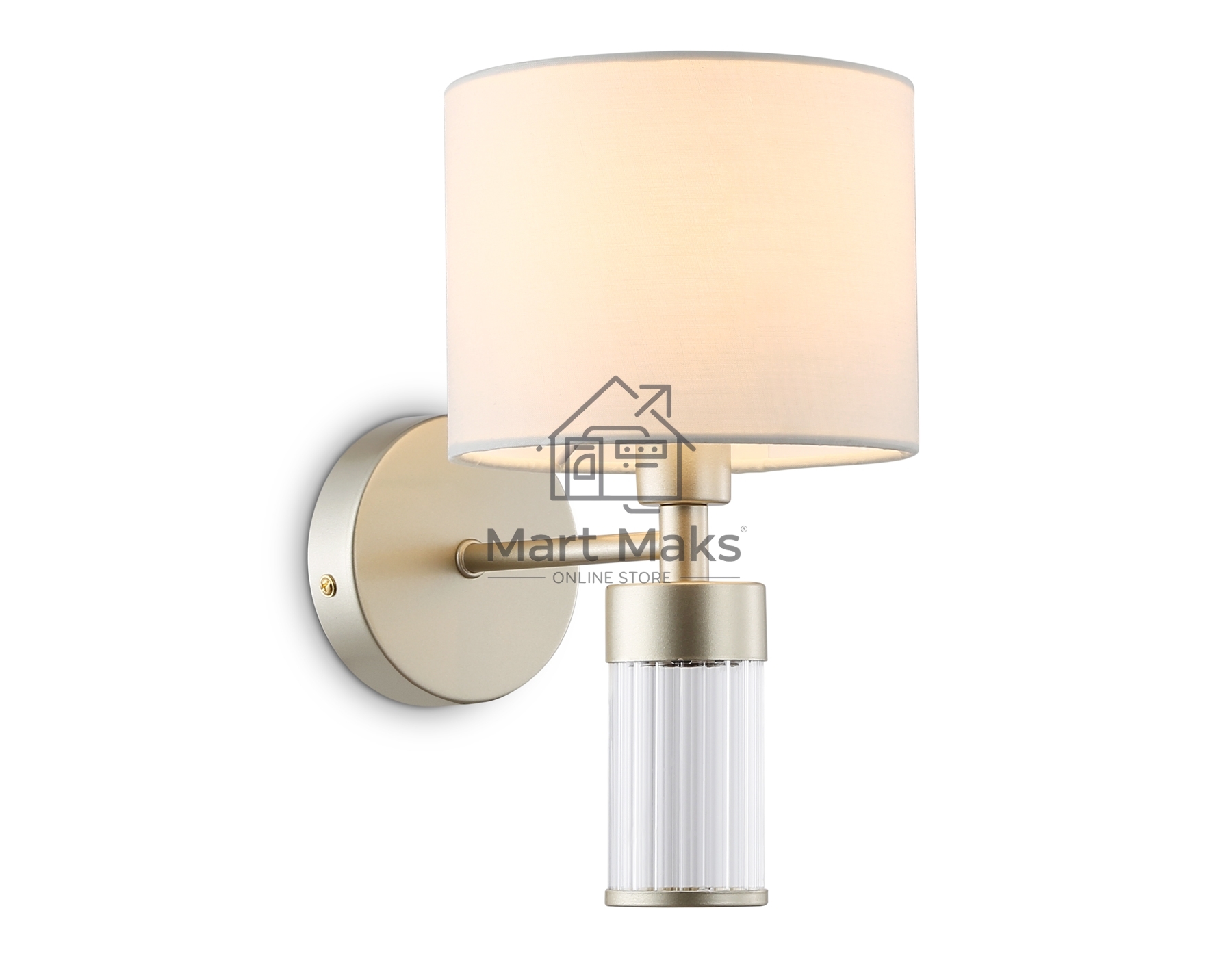 Настенный светильник Ambrella light LH71305 CGD/WH золото/белый E14 max 40W 220*150*260