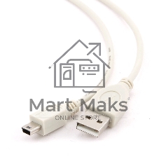 Кабель USB 2.0 AM/miniBm 1.8м Gembird CC-USB2-AM5P-6 USB/miniUSB 5P 1.8m, пакет