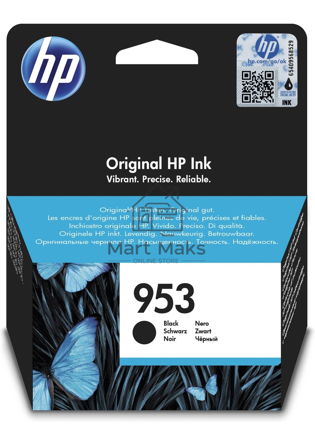 Картридж струйный HP 953 L0S58AE черный для HP OJP 8710/8715/8720/8730/8210/8725 (1000стр.)