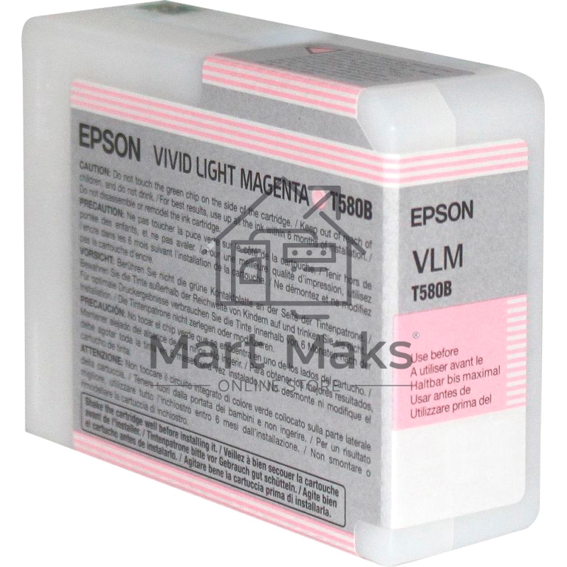 Картридж струйный Epson C13T580B00 светло-пурпурный (80ml)