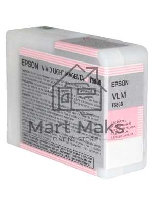 Картридж струйный Epson C13T580B00 светло-пурпурный (80мл)