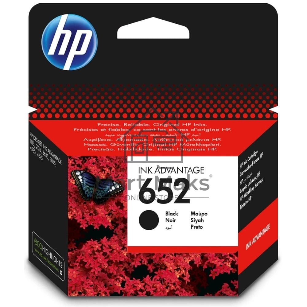 Картридж струйный HP №652 (F6V25AE) черный, 360 стр., для DJ IA 1115/2135/3635/4535/3835/4675