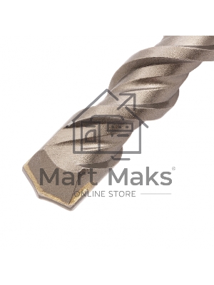 Бур по бетону Denzel двойная спираль, Cobalt W-tip, 20x460 мм, SDS PLUS