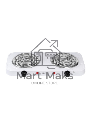 Плита настольная электрическая Galaxy Line GL 3004, белый, электрическая, 2000 Вт (1000Вт+1000Вт)