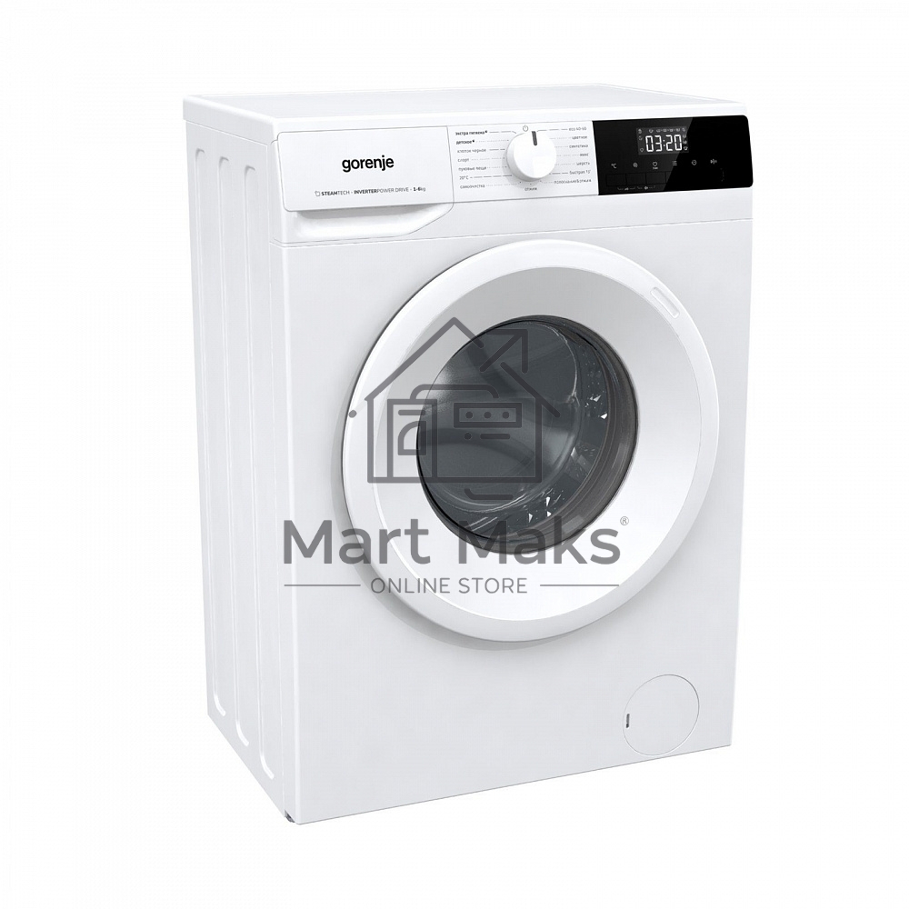 Стиральная машина Gorenje W1NHPI62SCS белый, загрузка фронтальная 6 кг, 1200 об/мин., класс: А