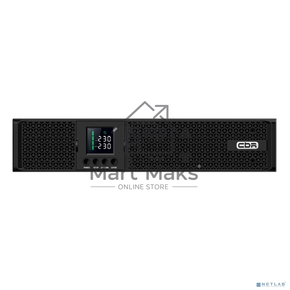 Источник бесперебойного питания CBR PLS-1.5KRT-8I-LCHERSC Line Interactive Smart 1500/1350 RT 8 x C13, LCD, HID-USB, RS232, EPO, SNMP slot
