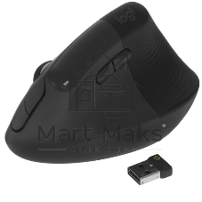 Мышь беспроводная Logitech Lift графитовый, 4000 dpi, радиоканал, Bluetooth, USB, кнопки - 6