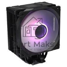 Устройство охлаждения(кулер) Thermalright Burst Assassin Vision 120 Soc-AM5/AM4/1200/1700/1851 черный 4-pin 25.6dB Al+Cu LCD Ret (BA120-VISION-BL)