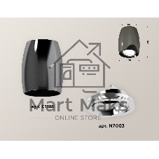 Светильник Ambrella Light XS1123001 DCH/PSL черный хром/серебро полированное MR16 GU5.3 (C1123, N7003)
