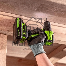 Дрель-шуруповерт Greenworks DD560 аккум. патрон:быстрозажимной (3708407CUA)