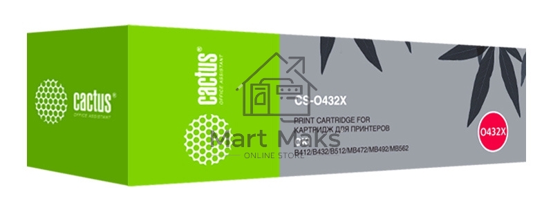 Картридж лазерный Cactus CS-O432X 45807120 черный (7000 стр.) для Oki B432/MB492