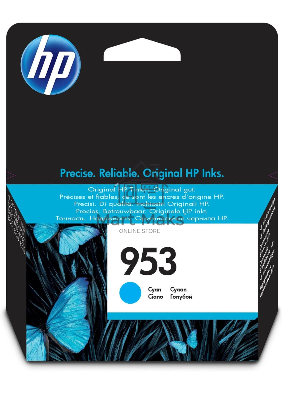 Картридж струйный HP 953 F6U12AE голубой для HP OJP 8710/8715/8720/8730/8210/8725 (630 стр.)