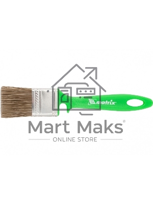Кисть плоская 35 мм, смешанная щетина, пластиковая ручка, для работ по дереву, Matrix, 83372