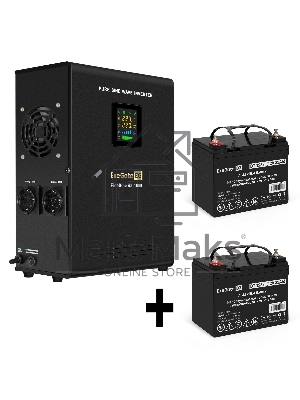 Комплект Источник бесперебойного питания EX295998RUS + батарея 33Aч EX282974RUS 2шт (инвертор, синус, для котла, настенный) ExeGate FineSine SX-1500.LCD.AVR.2SH <1500VA/1050W, чистая синусоида, цветной LCD-дисплей, AVR, 2*Schuko, линейно-интерактивный, кр