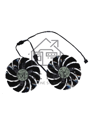 Вентилятор (кулер) для видеокарты Gigabyte RX 470, 570, 580, GTX 1060 88мм 4-pin двойной