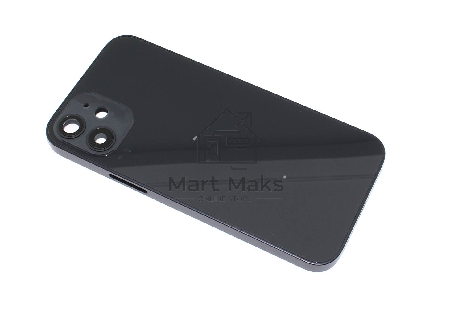 Задняя крышка (корпус) в сборе с рамкой для Apple iPhone 12 Mini черный