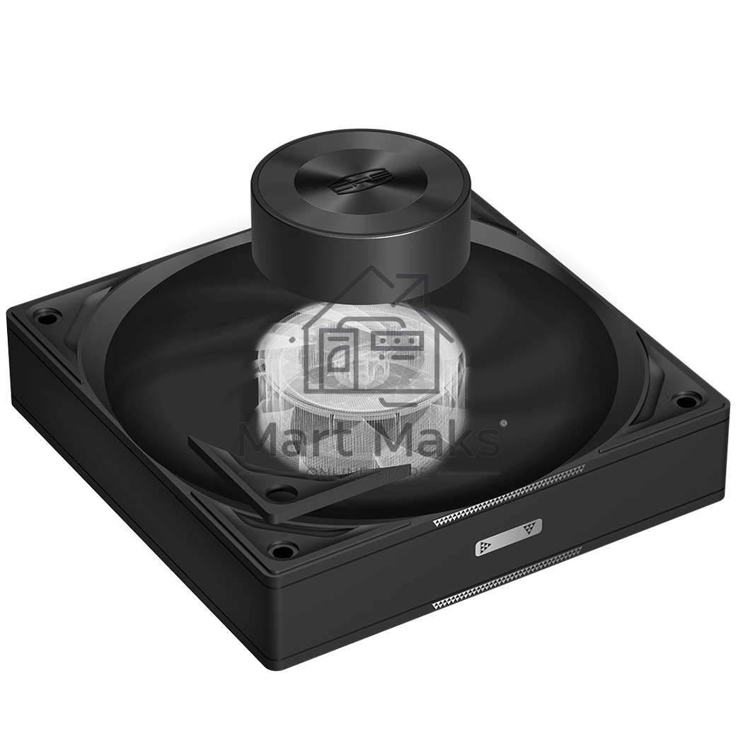 Кулер для корпуса PCCooler F5R120 черный 120мм 2000rpm 30db 4-pin