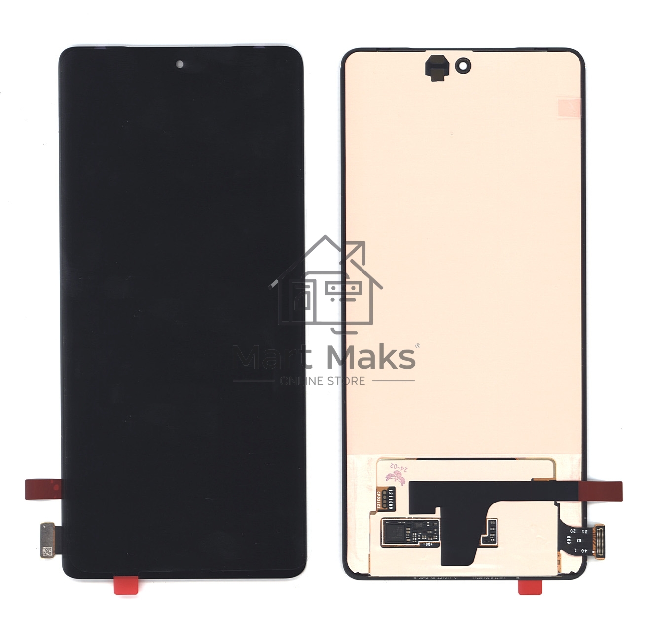 Дисплей для V27 (V2246) 5G в сборе с тачскрином черный Amoled