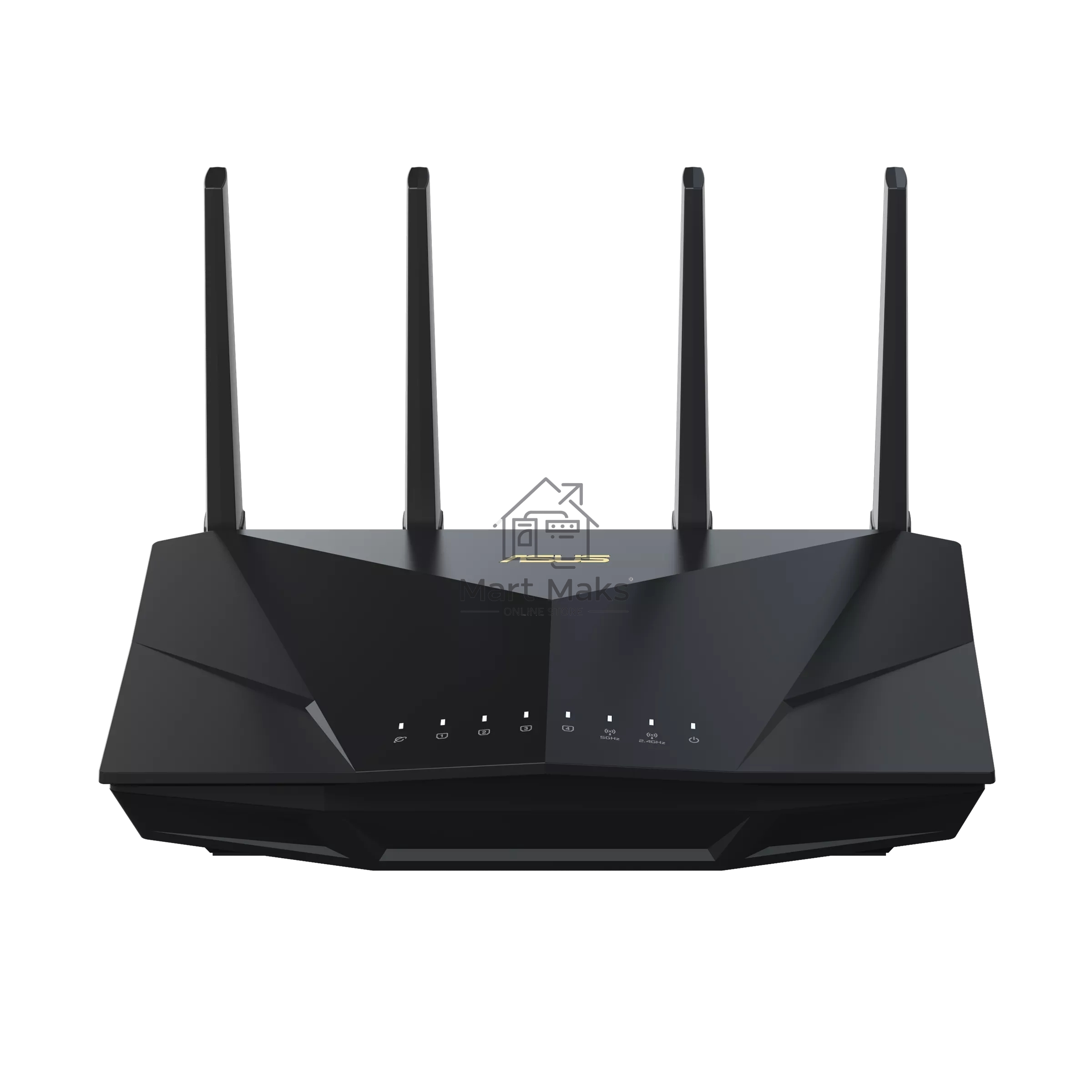 Маршрутизатор Asus RT-AX5400 AX5400 10/100/1000 компл.:устройство/крепления/адаптер черный (упак.:1шт)