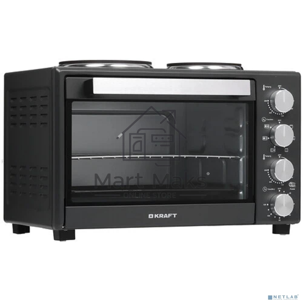 Мини-печь Kraft KFC-MOHP 380 HDGR 38 л, 1600 Вт, темно-серый