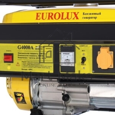 Электрогенератор бензиновый Eurolux G4000A, 3.3 кВт, 68 дБ, 39 кг