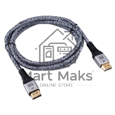 Кабель DisplayPort Cablexpert CCP-DP16K-2M, 20M/20M, v2.1, 16K, медь, тройной экран, позол.контакты, нейлон.оплетка, метал.коннекторы, 2м, черный, коробка