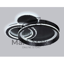 Светильник Ambrella light FA8515/3 BK черный 143W 3000K-6400K 500*500*80 (ПДУ РАДИО 2.4G)
