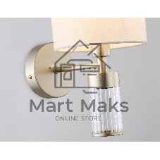 Настенный светильник Ambrella light LH71305 CGD/WH золото/белый E14 max 40W 220*150*260