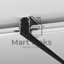 Slim Magnetic Шинопровод встраиваемый под ГКЛ 9,5мм (черный) (3м) 85210/00