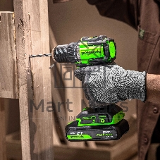 Дрель-шуруповерт Greenworks DD560 аккум. патрон:быстрозажимной (3708407CUA)