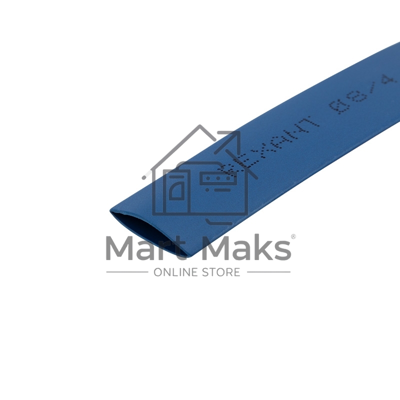 Трубка термоусаживаемая Rexant 8.0/4.0мм синяя. ролик 2.44м