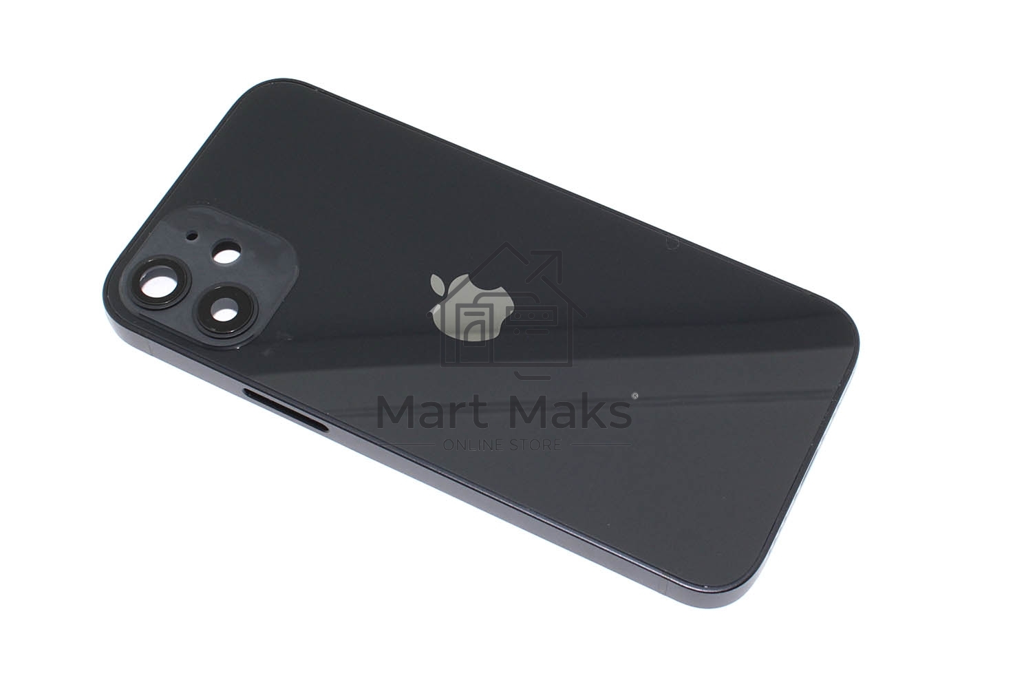 Задняя крышка (корпус) в сборе с рамкой для Apple iPhone 12 Mini черный