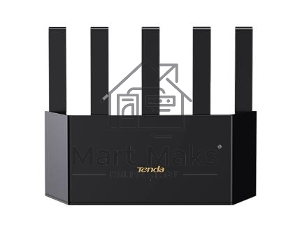 Маршрутизатор Wi-Fi TENDA TX12L PRO двухдиапазонный стандарта AX3000, 5 внешних антенн 6dBi, 1-port 10/100/1000Mbps WAN, 3-ports 10/100/1000Mbps LAN