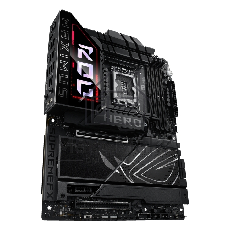 Материнская плата ASUS ROG MAXIMUS Z890 HERO, LGA 1851, Intel Z890, 4xDDR5, 4xSATA, 6xM.2, 1xPCIe 5.0 x16, 1xPCIe 4.0 x4, 1xPCIe x1, 1xHDMI, 2xUSB-C (видеовыход), 4xUSB-A 3.2 Gen 1, 4xUSB-A 3.2 Gen 2, 1xUSB-C 3.2 Gen 2, 2xUSB-C Thunderbolt 4, 2x 5Gb LAN, 