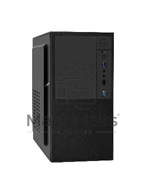 Компьютерный корпус Minitower ExeGate BAA-308U2 (mATX, без БП, 1*USB/2*USB 3.0, HD Audio, черный)