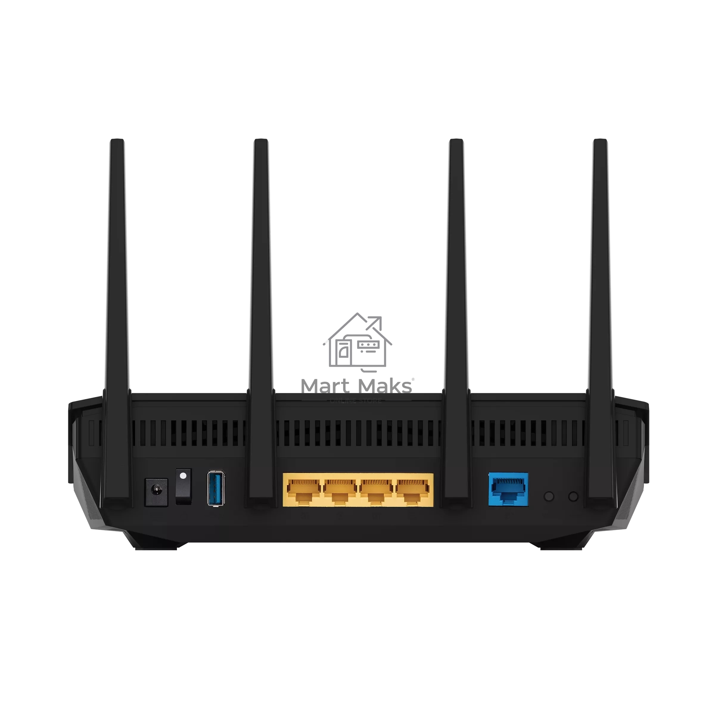Маршрутизатор Asus RT-AX5400 AX5400 10/100/1000 компл.:устройство/крепления/адаптер черный (упак.:1шт)