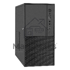 Компьютерный корпус Minitower ExeGate BAA-308M-UNS400 (mATX, БП UNS400 с вент. 12см, 2*USB, HD Audio, черный)