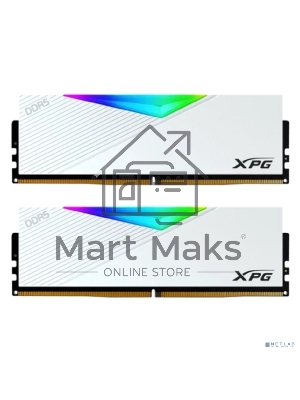 Оперативная память XPG Lancer, DDR5, 32Gb (2x16Gb), 6000MHz, CL30, DIMM, с радиаторами, RGB, белый