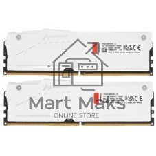 Оперативная память Kingston Fury Beast, DDR5, 32Gb (2x16 Gb), 5600 MHz, CL36, DIMM, радиатор, белый