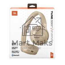 Беспроводные наушники JBL Tune 530BT бежевый, накладные, Bluetooth, складная конструкция